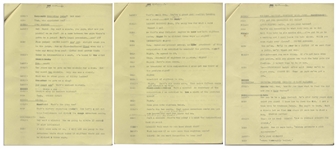 Moe Howard's 17pp. Script Dated June 1942 for Half-Hour Radio Show -- Labeled ''Rough Draft'' at Top & With Moe's Annotations Within -- Very Good Plus Condition